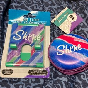 Colorful Shine Phone Stand and Tech Case